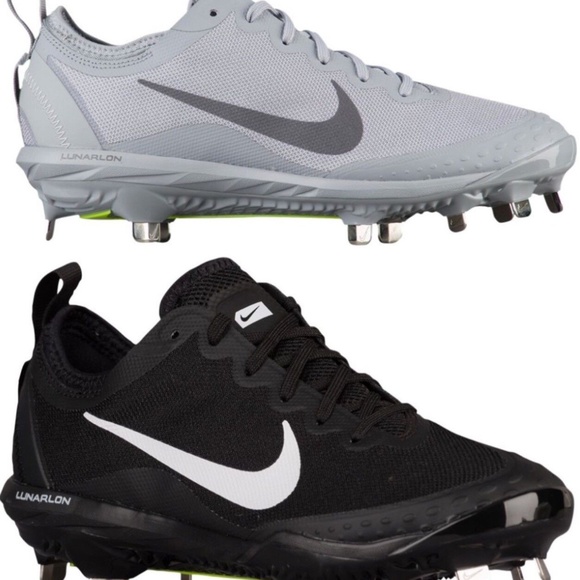 black and white nike softball cleats